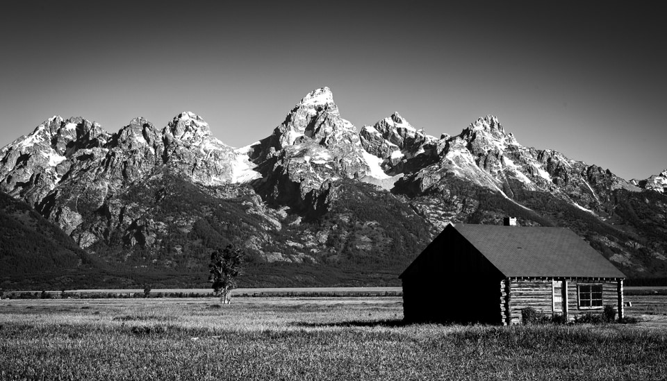 Grand Tetons photo: Tetons BW